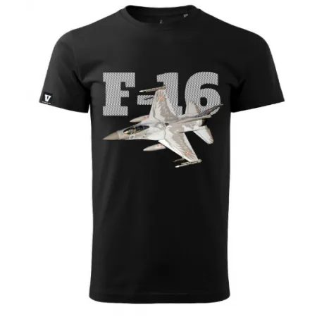 Marškinėliai F-16 (Juoda)