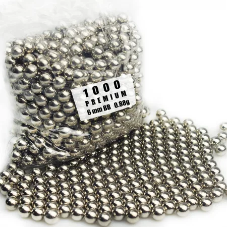 Plieniniai 6 mm šratai 1000 vnt Plieniniai 6 mm šratai 1000 vnt